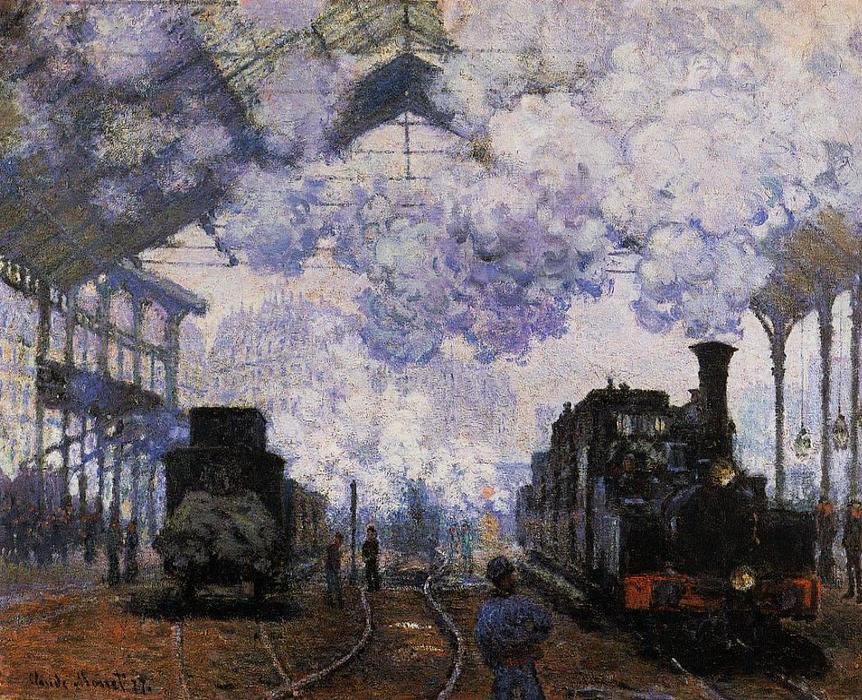 L'Arrivée du train en gare Saint-Lazare, tableau de Claude Monet de 1877