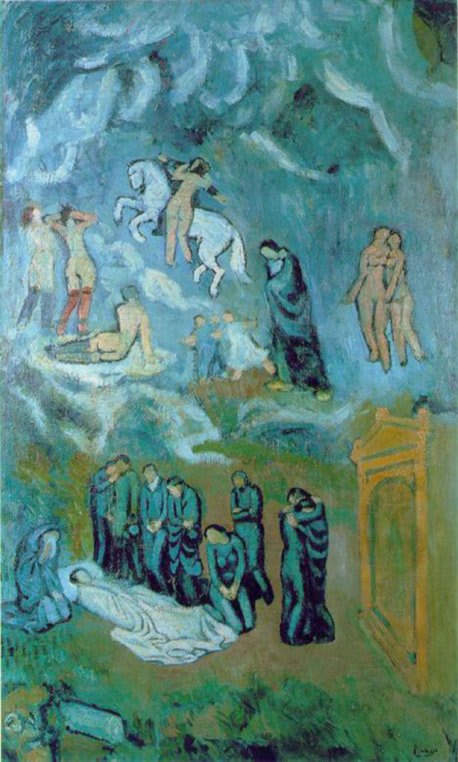 Évocation - Les Funérailles de Casagemas. Pablo Picasso. 1901