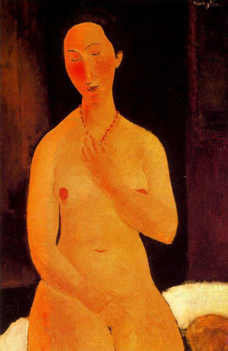 Amedeo Modigliani : Nu assis au collier