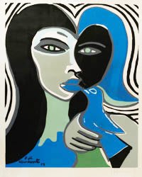 Marina Montini. Emiliano Di Cavalcanti (Gravure). 1973