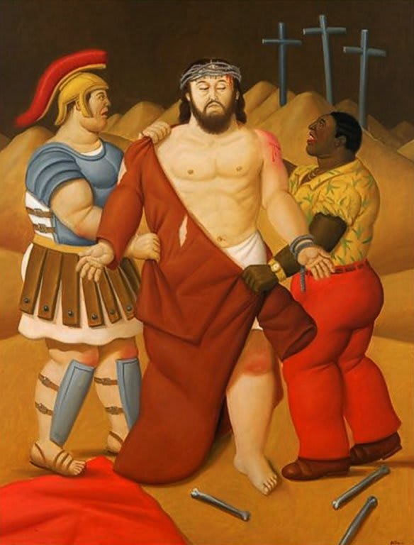 La Via Sacra, di Fernando Botero - esecuzione