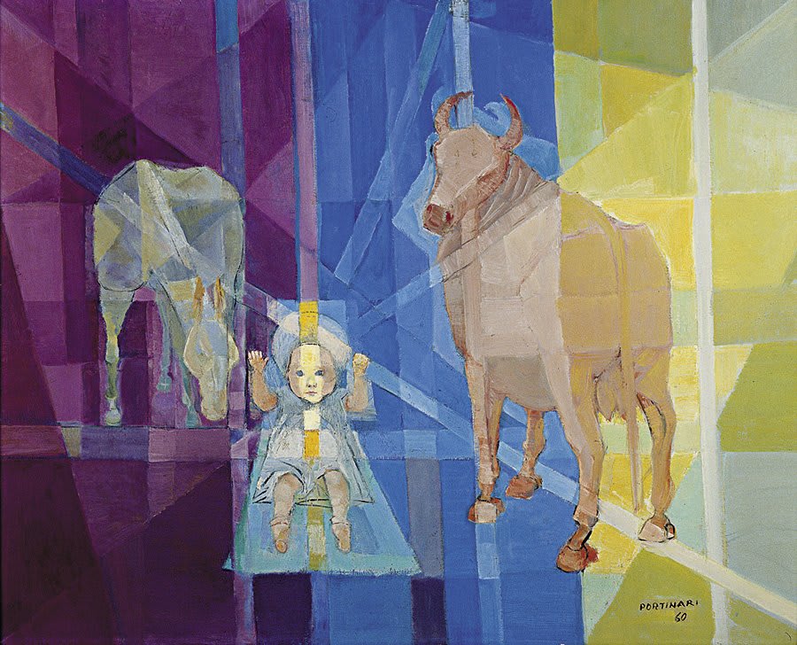 La peinture 'Garçon avec cheval' de Candido Portinari, fantaisie et imagination enfantine.