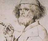 Autoportrait (détail). Gravure. 1564
