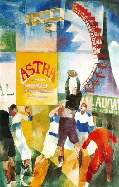 Abstraktes Ölgemälde von Robert Delaunay