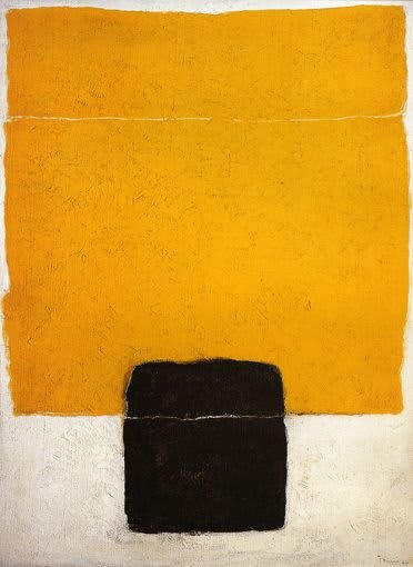 Pittura astratta senza titolo di Tomie Ohtake del 1964.