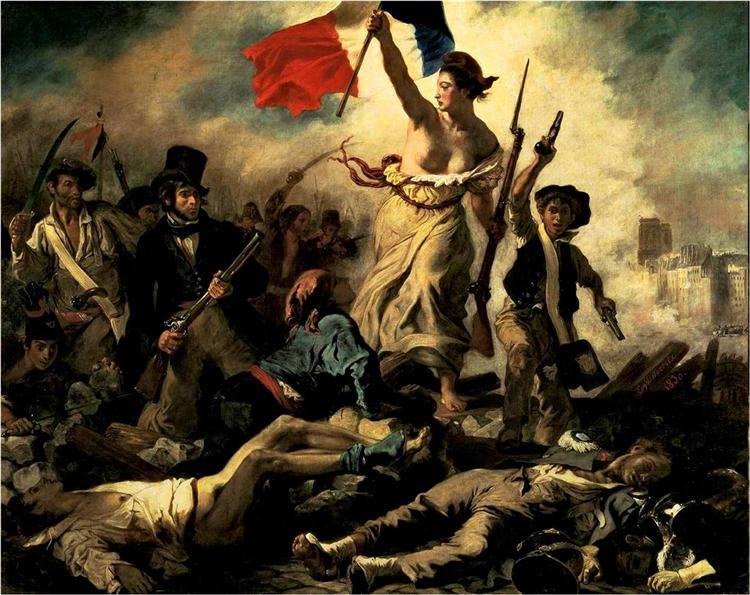 Liberty Leading the People by Eugene Delacroix of 1830
