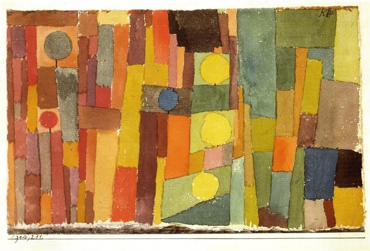Al Estilo de Kairuán. Paul Klee. 1914 (expresionismo abstracto)
