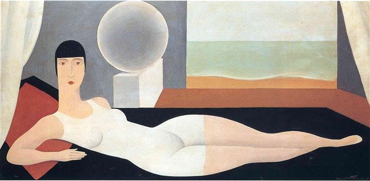 La Bañista. René Magritte. 1925 - Óleo sobre lienzo