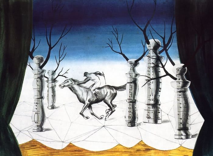 El Jockey Perdido. René Magritte. 1926