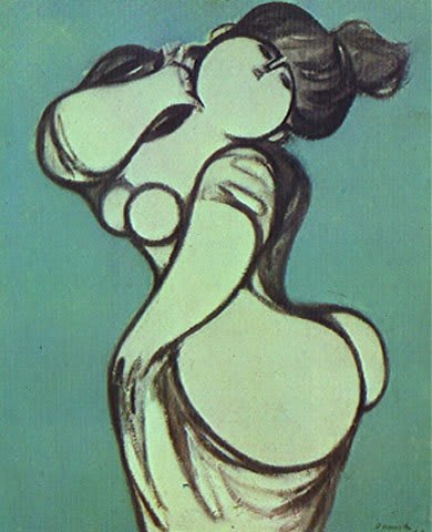Une des célèbres 'Vénus' de l'artiste, figure féminine stylisée et géométrique.