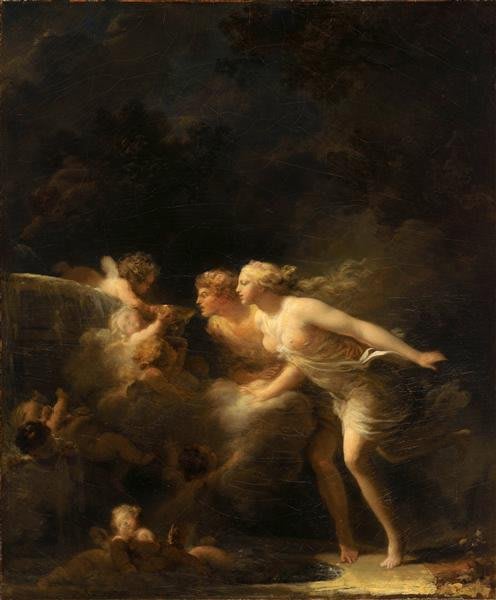 La Fontaine de l'Amour. Jean-Honoré Fragonard. 1785