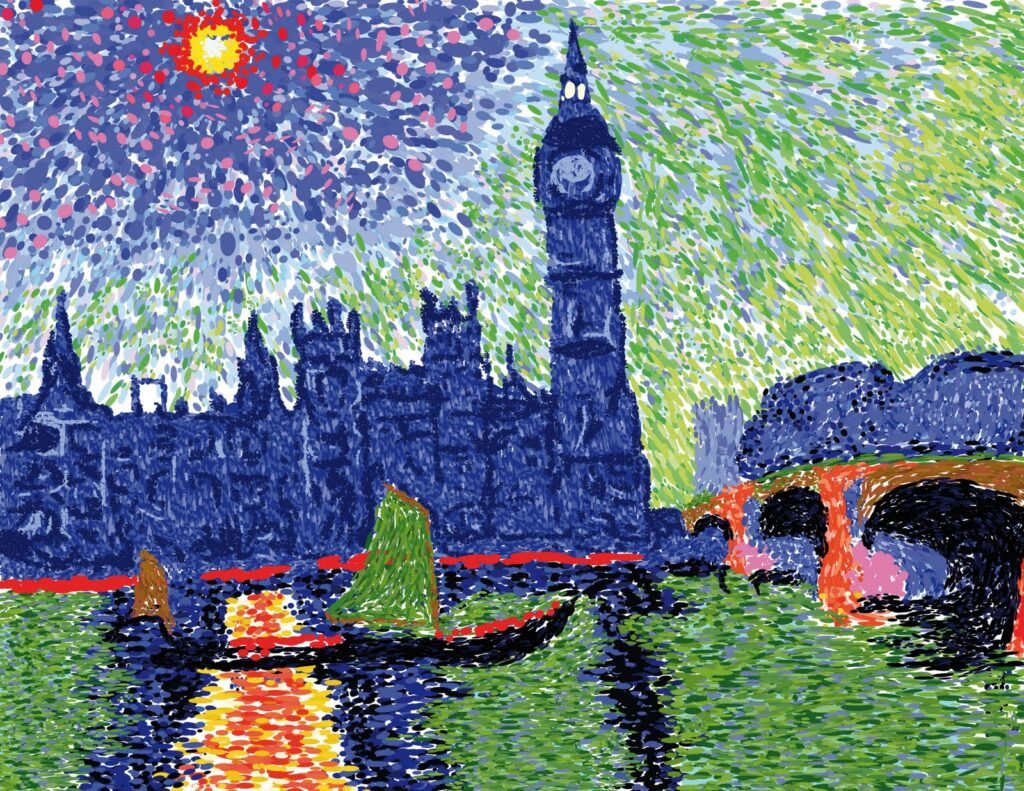 Les Maisons du Parlement, une œuvre de Derain aux teintes vibrantes