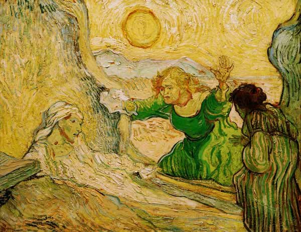 La Resurrezione di Lazzaro (da Rembrandt). Vincent van Gogh, 1890