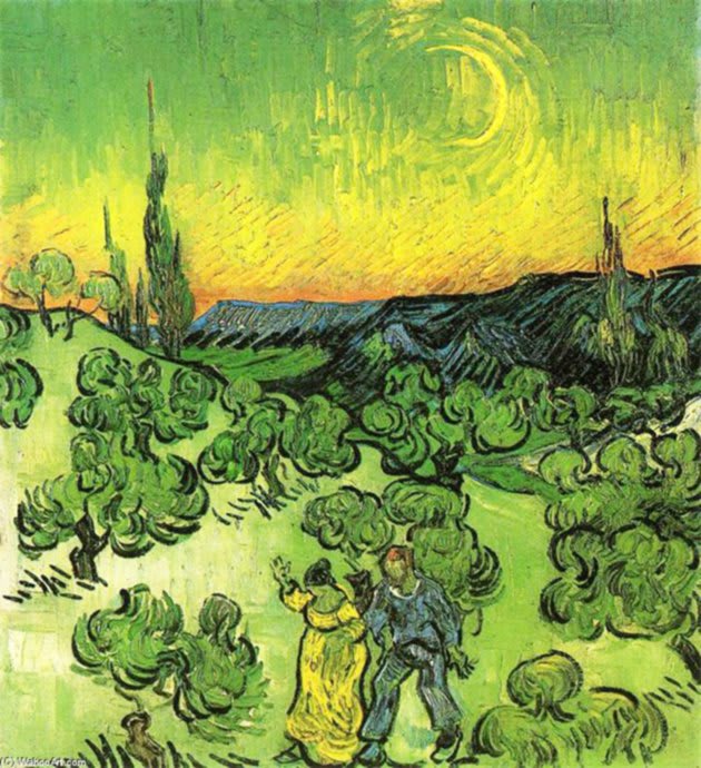 Passeggiata al Crepuscolo di Vincent van Gogh