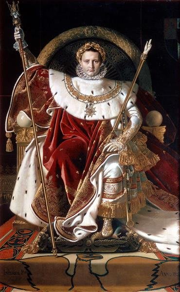 Napoleon auf seinem Kaiserthron