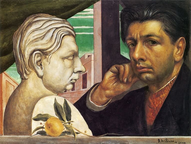 L'artista con il cavalletto e lo spiedino per il colore