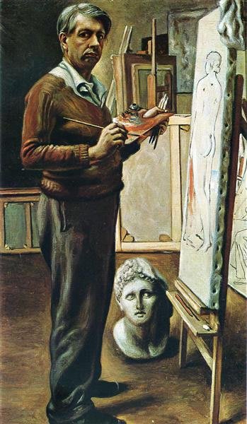 La famiglia dell'artista con manichini