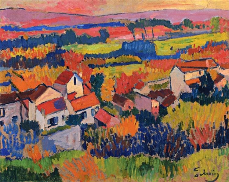 Fauvismus - Landschaft bei Chatou