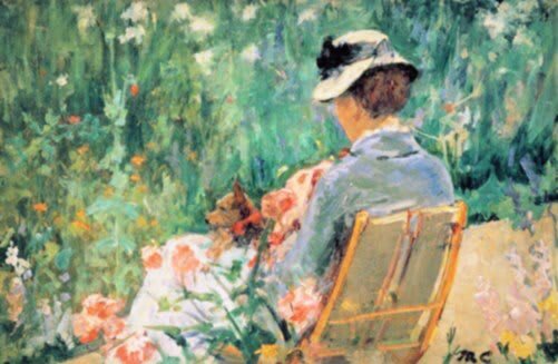 Mary Cassatt - Lidia im Garten