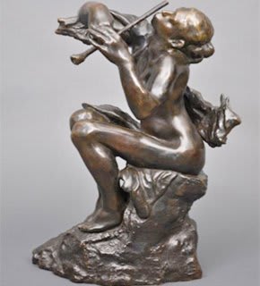La Suonatrice di Flauto, scultura di Camille Claudel
