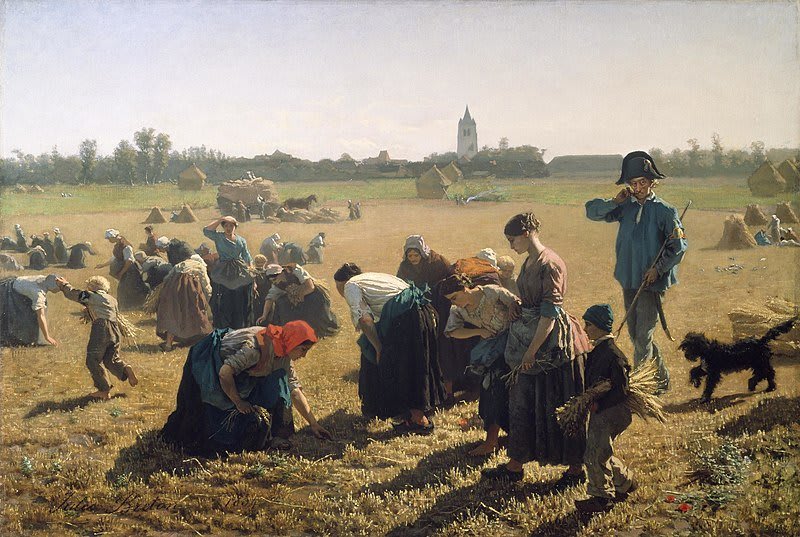 Die Ährenleserinnen von Jules Breton, Ölgemälde aus dem Jahr 1854