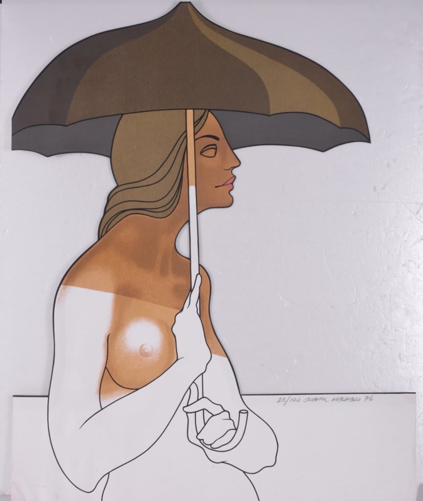 Disegno satirico di Juarez Machado che riflette il suo umorismo