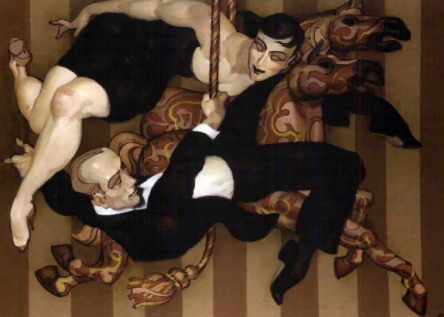 Pittura figurativa con elementi di critica sociale