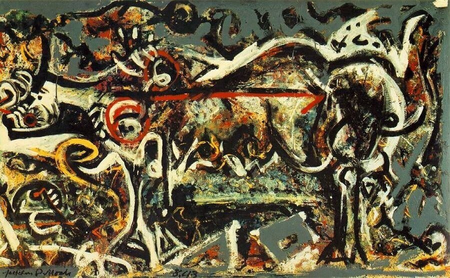 Die Wölfin (She Wolf) - Jackson Pollock