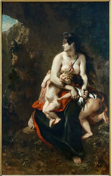 Ritratto di Eugène Delacroix, un uomo con capelli scuri e uno sguardo pensieroso.