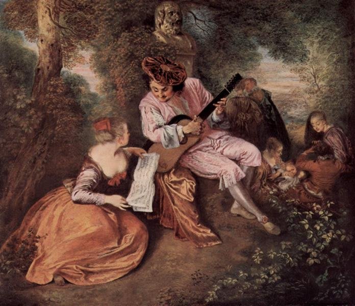 La Scala d'Amore, di Antoine Watteau