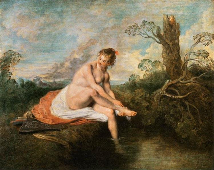 Diana al Bagno, di Antoine Watteau