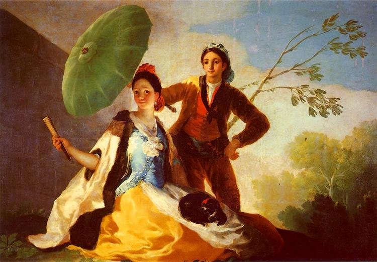 L'Ombrellino. Francisco de Goya. 1777 - Olio su tela (104 x 172 cm) - Luogo: Museo del Prado, Madrid