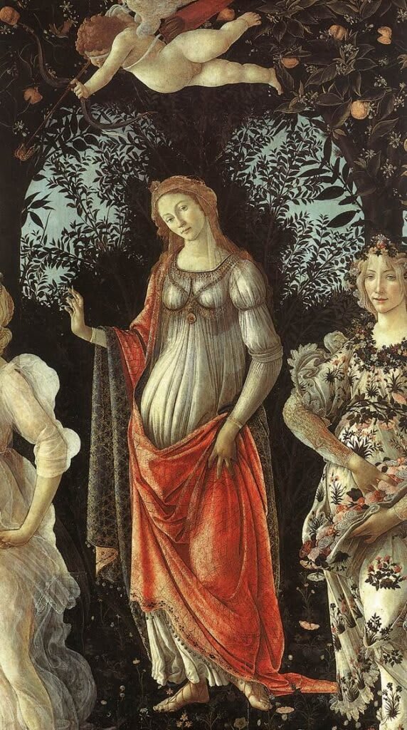 Venere e Cupido (dettaglio de 'La Primavera' del Botticelli)