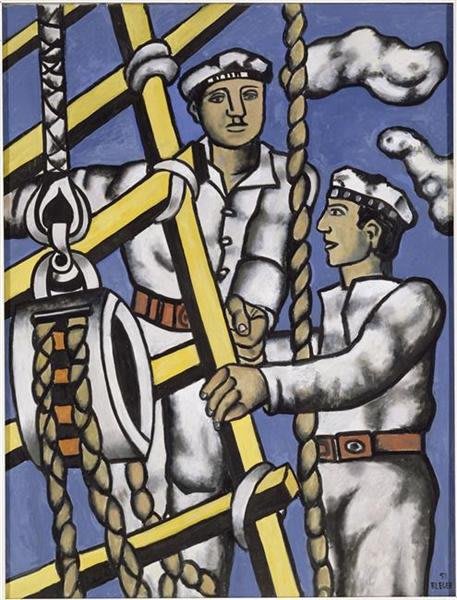 Composizione con due Marinai, dipinto di Fernand Léger del 1951