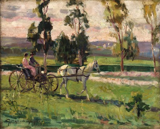 Il Carro. Georgina de Albuquerque. 1960