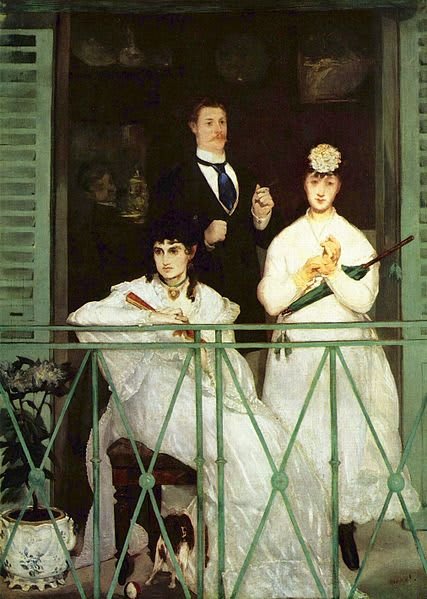 Il Balcone. (The Balcony). Édouard Manet. 1869 - Olio su tela (170 x 124,5 cm) - Ubicazione: Musée d'Orsay, Parigi