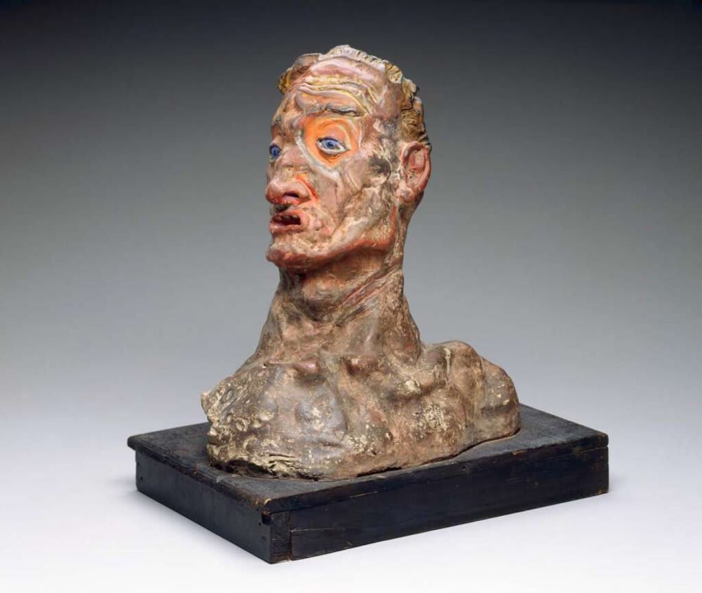 Opera espressionista di Oskar Kokoschka con figure umane