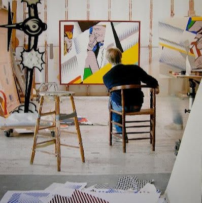 Roy Lichtenstein in seinem Atelier