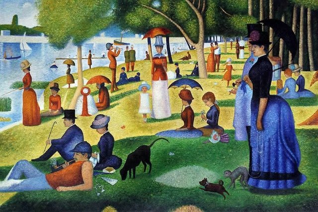 Sonntagnachmittag auf der Insel La Grande Jatte - Georges Seurat