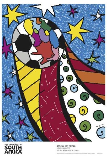 Ein farbenfrohes Gemälde von Romero Britto