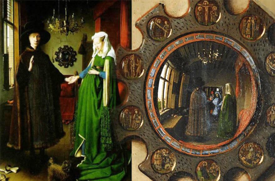 Detailgetreue Ölgemälde des Ehepaars Arnolfini