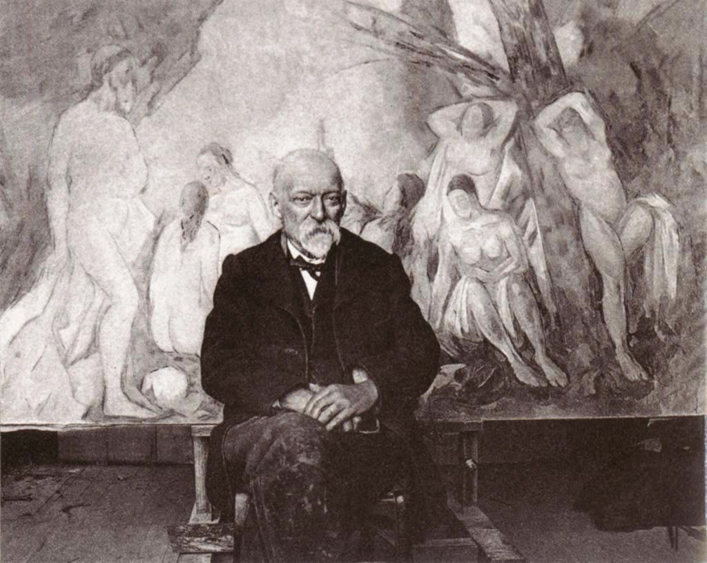 Foto von Cézanne im Atelier