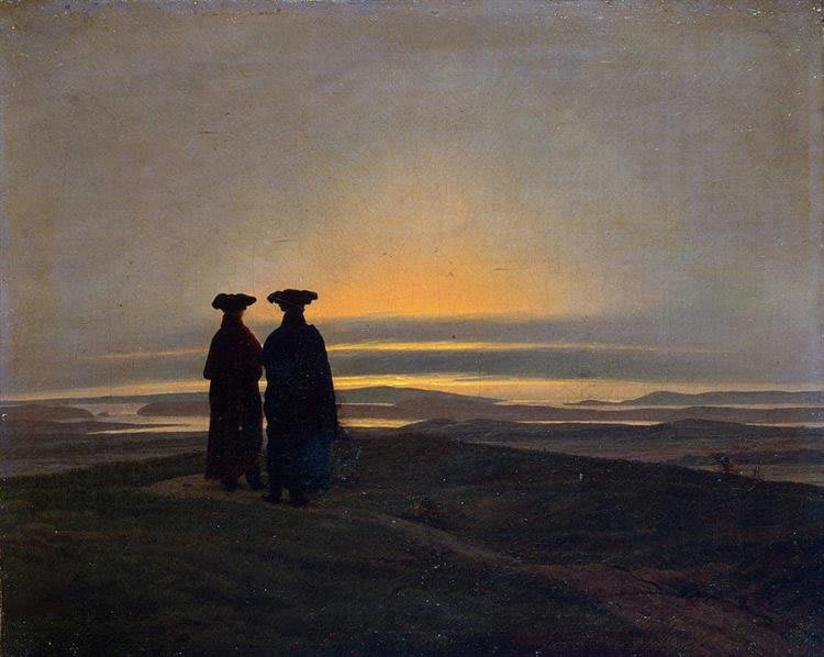 Sonnenuntergang mit Brüdern