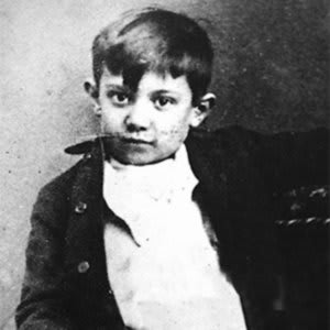Foto als Kind - Biografie von Pablo Picasso