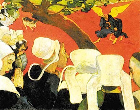 Vision nach der Predigt. 1888 - Öl auf Leinwand (73 x 93 cm) - Ort: National Gallery, Edinburgh, Großbritannien