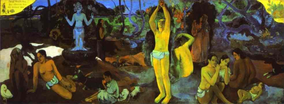 Woher kommen wir? Was sind wir? Wohin gehen wir? 1897 - Ort: Museum of Fine Arts, Boston, USA - Öl auf Leinwand (139 x 374,5 cm)