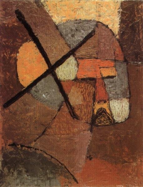 Getroffen von der Liste. Selbstporträt. Paul Klee. 1933