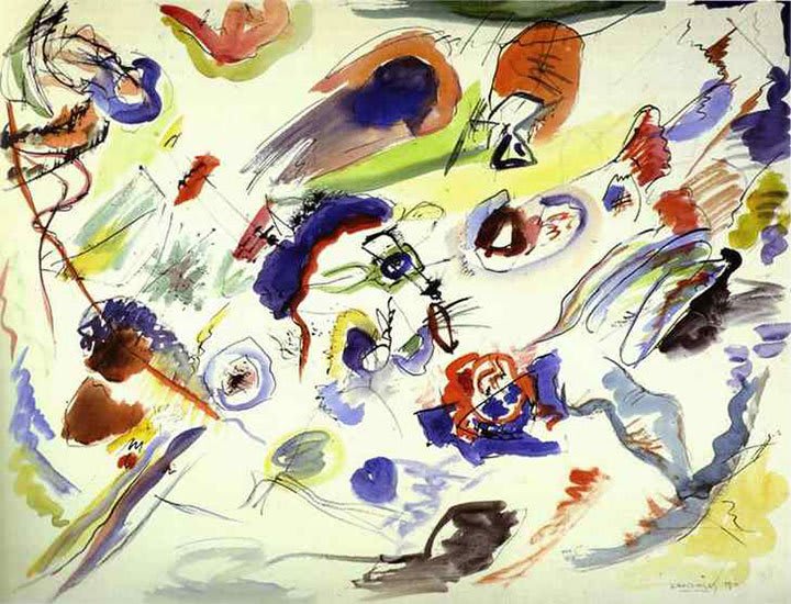 Wassily Kandinsky - Erstes abstraktes Aquarell