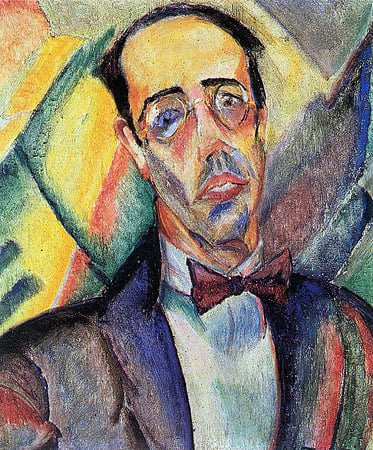 Porträt von Mario de Andrade. Anita Malfatti. 1921